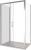 Душевой уголок Good Door Latte WTW+SP 140х70 стекло прозрачное/профиль анодированный алюминий