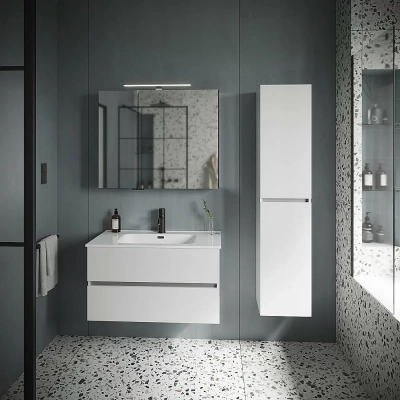 Тумба с раковиной Sancos Urban UR90W белый глянец