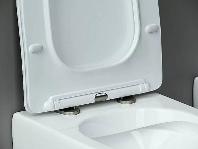 Унитаз подвесной Ceramica Nova Metropol CN4002_1002W_1000  безободковый, с крышкой микролифт, с инсталляцией и белой кнопкой