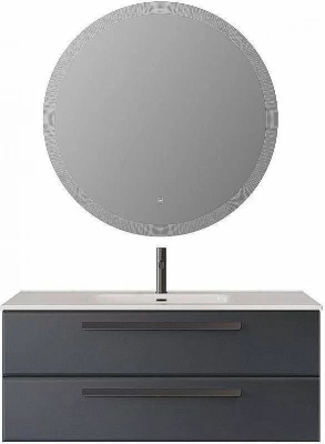 Тумба с раковиной Cezares Eco 120 ECO-CER-N-1200-2C-SO-GR-P графит