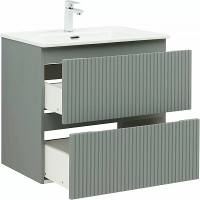 Тумба с раковиной Aquanet Джейн (Flat) 335433/330430 70 мисти грин