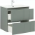 Тумба с раковиной Aquanet Джейн (Flat) 335433/330430 70 мисти грин