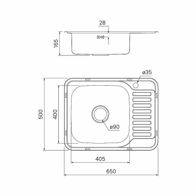 Кухонная мойка Iddis Basic BAS65P