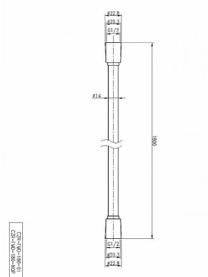 Душевой шланг Cezares CZR-FMD-180-NOP