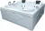 Ванна акриловая Gemy Gathering G9089 O 187х187 белая с гидромассажем Ванна акриловая Gemy Gathering G9089 O 187х187 белая с гидромассажем