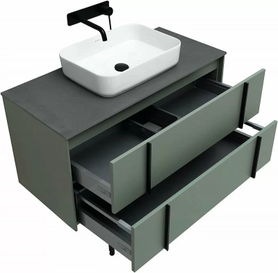 Тумба с раковиной Allen Brau Reality 120 1.32008.CGM олива матовый