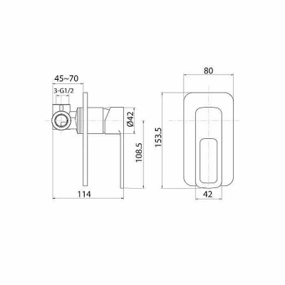 Смеситель для душа Iddis Slide SLIBL00i66