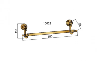 Полотенцедержатель Boheme Medici 10602