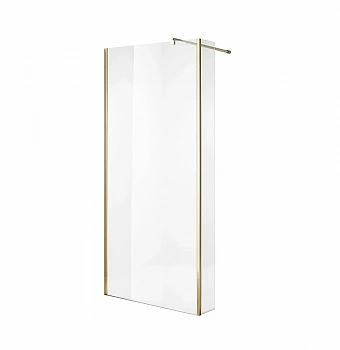 Душевое ограждение Niagara "Nova" NG-644-90GOLD, открытое, прозрачное, 90x195 см