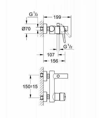 Смеситель для ванны Grohe Concetto 32211001 хром