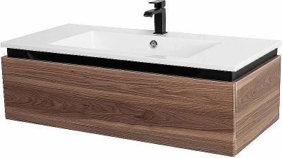 Тумба с раковиной Cezares Slider 100 SLIDER-1000-1C-SO-NA орех дымчатый