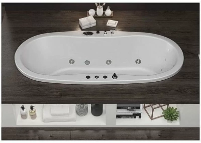 Ванна Aquanet Amelia с г/м Relax 180x80