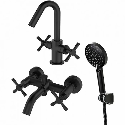 Набор смесителей Orange Mia M34-311b черный