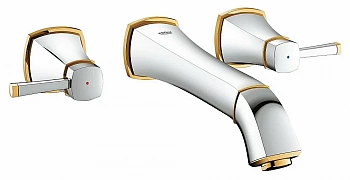 Смеситель для раковины Grohe Grandera 20415IG0 хром/золото