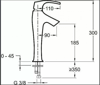 Cмеситель для раковины Jacob Delafon SYMBOL E19774-CP