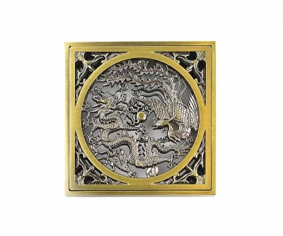 Душевой трап с решеткой Bronze De Luxe 21986-57 бронза