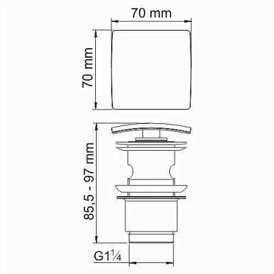 Донный клапан WasserKRAFT A167