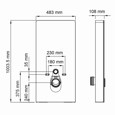 Инсталляция для унитаза WasserKraft Naab 86TLT.040.PE.BL