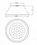 Верхний душ Cezares Moon хром 20