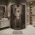 Душевой уголок Grossman Cosmo 301.K33.02.9090.21.10 90x90 профиль черный матовый/стекло тонированное