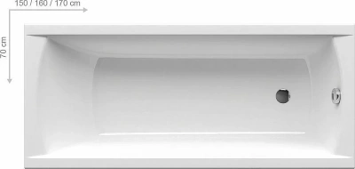 Ванна акриловая Ravak Classic N 170x70