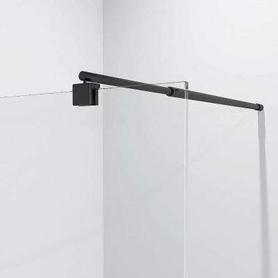 Душевое ограждение Niagara Nova, NG-683-11Black, 110x195, прозрачное, одностенное, регулировка размеров