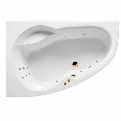 Ванна акриловая EXCELLENT Newa LINE WAEX.NEL16.LINE.GL 160x95 белая с гидромассажем