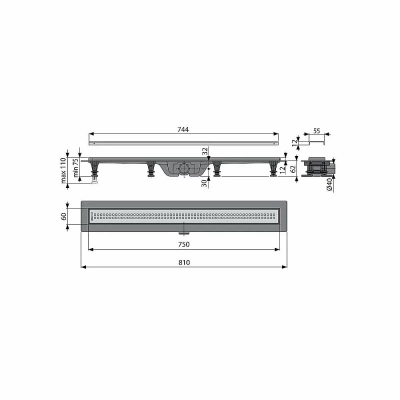 Душевой трап Koller Pool G9 75