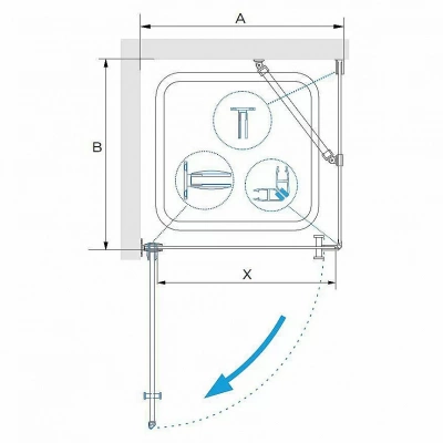 Душевая система RGW Shower Panels SP-6143-01 50140801-01 хром