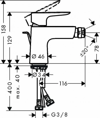 Смеситель Hansgrohe Talis E 71720700