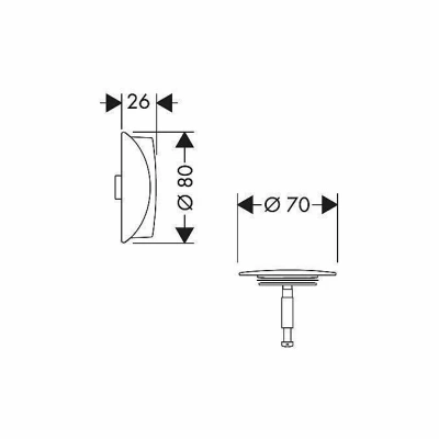Внешняя часть Hansgrohe Flexaplus 58185000