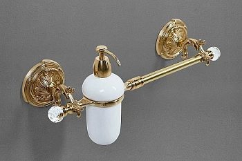Полотенцедержатель с диспенсером Art&Max Barocco Crystal AM-2057D-Do-Ant-C