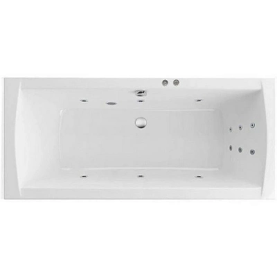 Ванна акриловая Excellent Aquaria Lux Slim LINE WAEX.AQU18S.LINE.CR 180x80 белая с гидромассажем