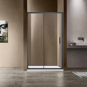Душевая дверь Vincea Garda VDS-1G105CLGM 105 стекло прозрачное/профиль вороненая сталь