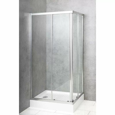 Душевой уголок BelBagno DUE-AH-2-120/80-C-Cr 120х80 стекло прозрачное/профиль хром