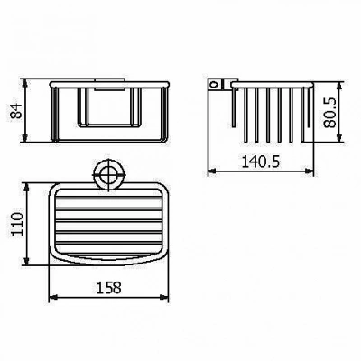 Мыльница для душевых стоек Langberger Accessories 76160
