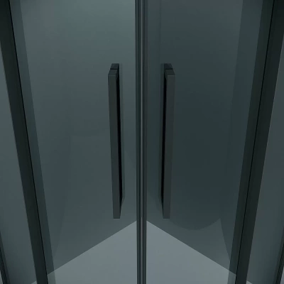 Душевой уголок Grossman Cosmo 301.K33.02.9090.21.10 90x90 профиль черный матовый/стекло тонированное