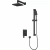 Душевая система Rush Thira TR3635-41Black черная матовая