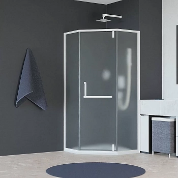 Душевой уголок RGW Hotel HO-084W 90x90 350608499-25 стекло матовое/профиль белый