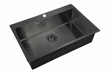 Мойка кухонная Zorg Inox PVD 7551 Черная