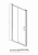 Душевая дверь Bravat LINE BD120.4101A