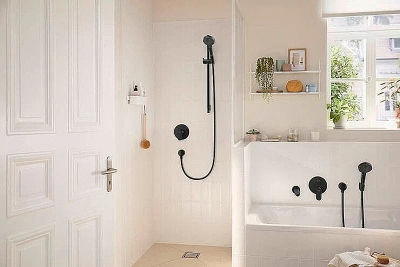 Смеситель для душа Hansgrohe Rebris S 72466670 черный матовый