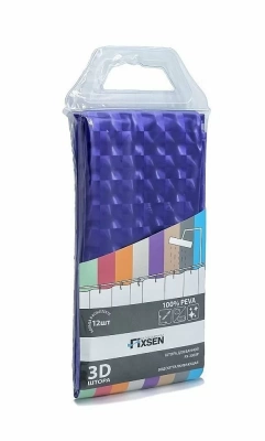 Текстильная шторка для ванной FIXSEN 3D FX-3003P