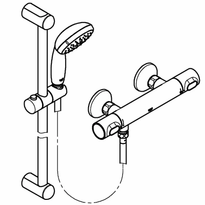 Смеситель для душа Grohe Grohtherm 500 34796001 хром