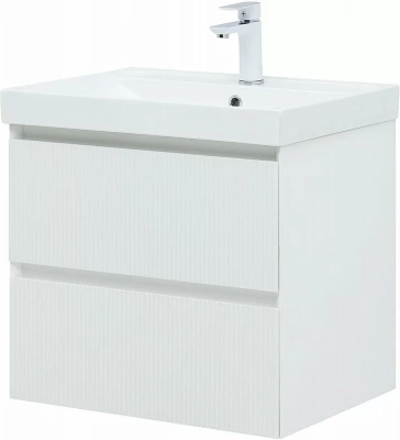 Тумба с раковиной Aquanet Альтера 337154 60 белый матовый