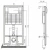 Инсталляция для унитаза Pestan Sava Fix Slim SET40006458 кнопка белая глянцевая/матовый хром