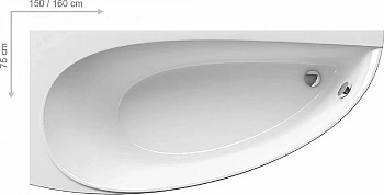Ванна акриловая Ravak Avocado 150х75