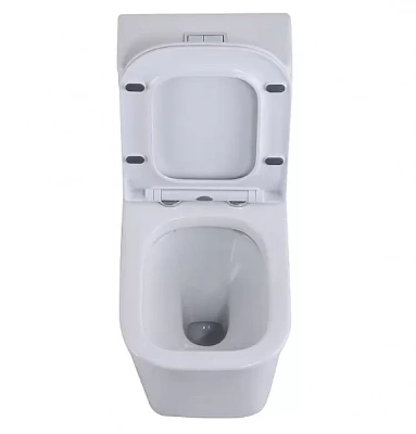 Унитаз-моноблок SantiLine SL-5024 белый, безободковый, с крышкой микролифт