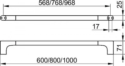 Полотенцедержатель KEUCO EDITION 400 11501011000 хром