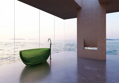 Ванна Abber Kristall AT9703Emerald 170x75 зеленая прозрачная